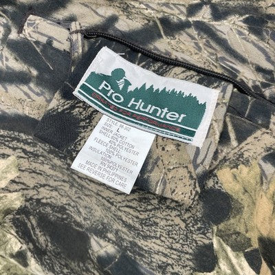 Vintage Pro Hunter Break-Up Camo Bomber Jacket Size Large Reversible