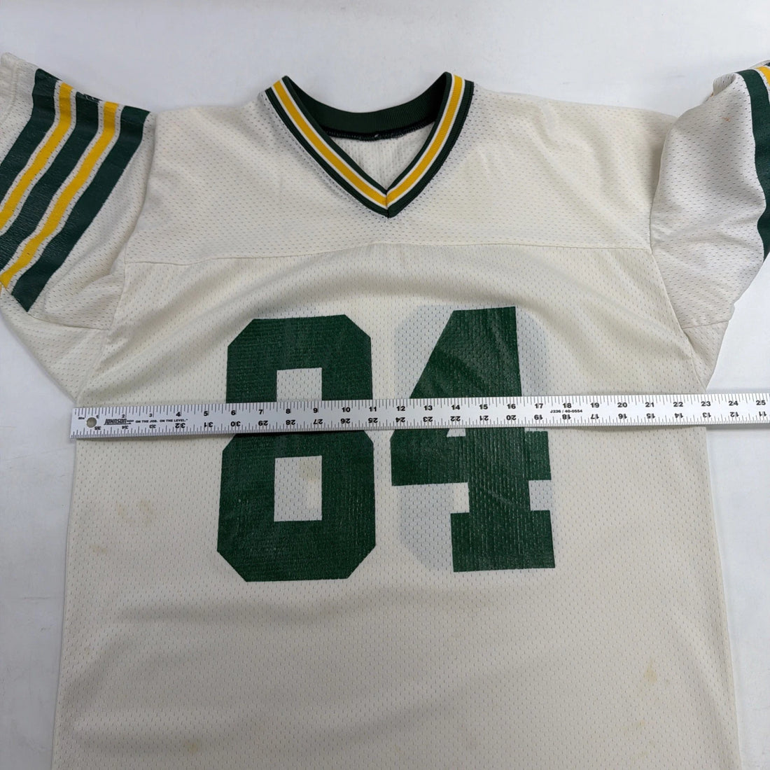Vintage Green Bay Packers Sterling Sharpe Champion Jersey Size Large White NFL