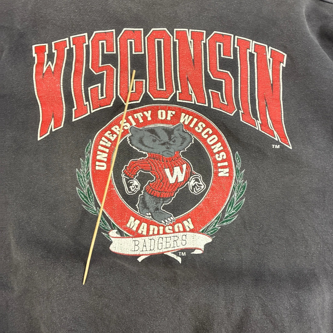 Vintage Wisconsin Badgers Crest Sweatshirt Size XL NCAA
