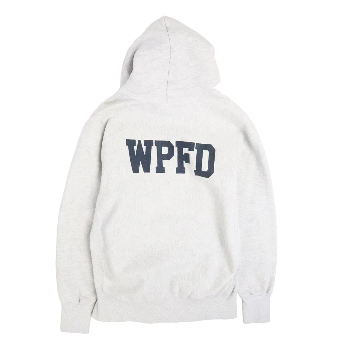 Vintage White Plains Fire Department Sweatshirt Hoodie Size Large Gray WPFD