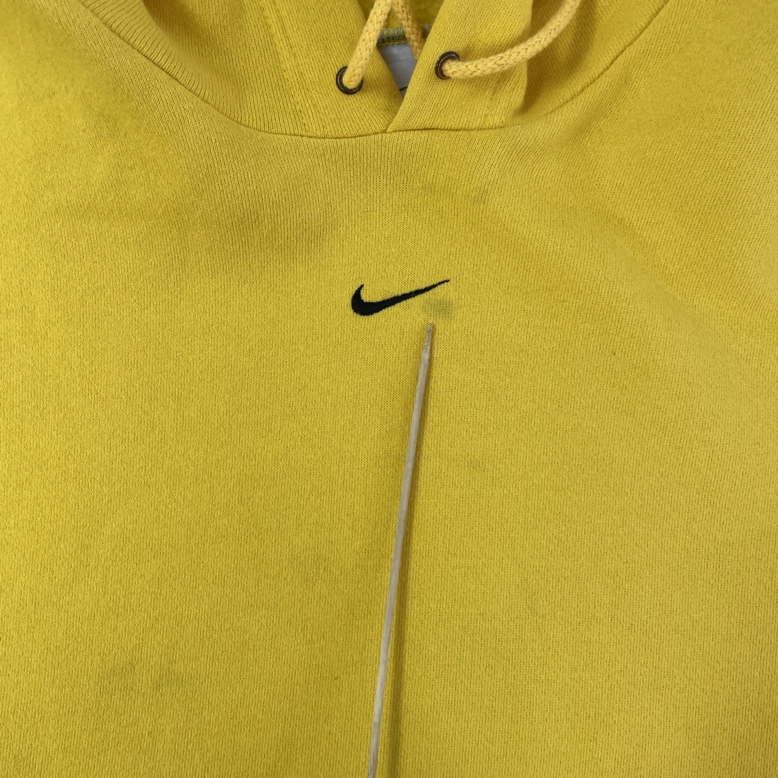 Vintage Nike Middle Swoosh Sweatshirt Hoodie Size XL Yellow
