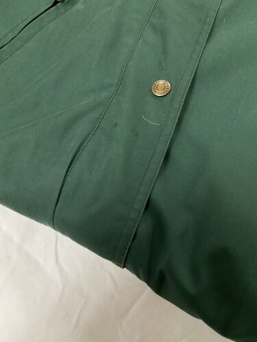 Eddie Bauer Coat Jacket Size Medium Green Wool Lined