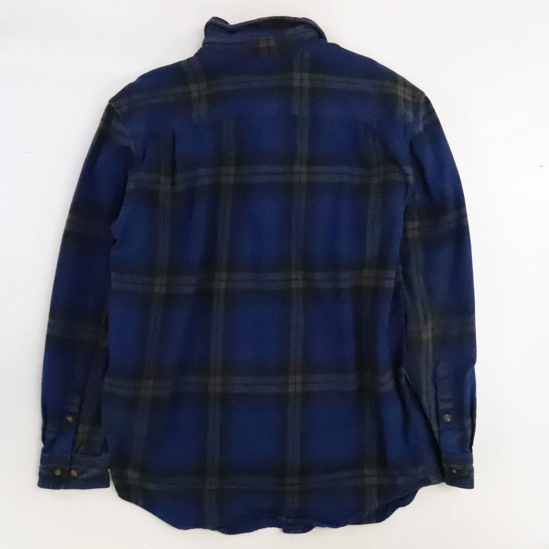 Carhartt Button Up Shirt Size Large Blue Plaid