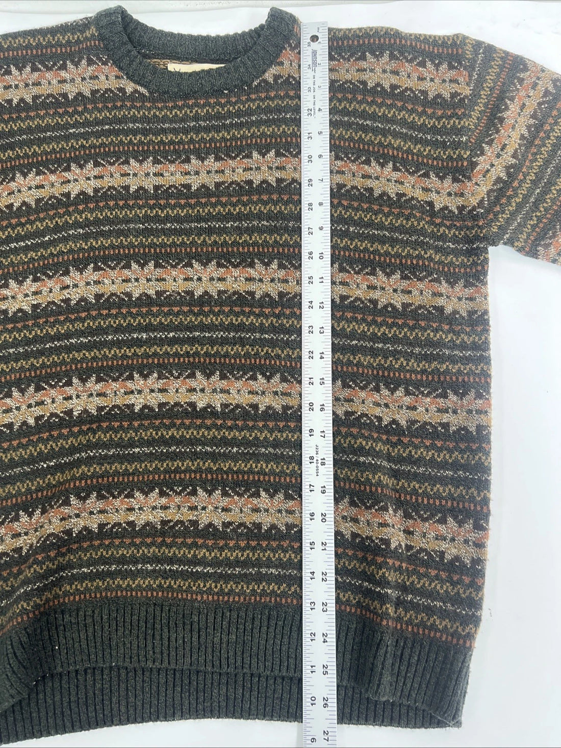 Munsingwear Fair Isle Crewneck Sweater Size Medium