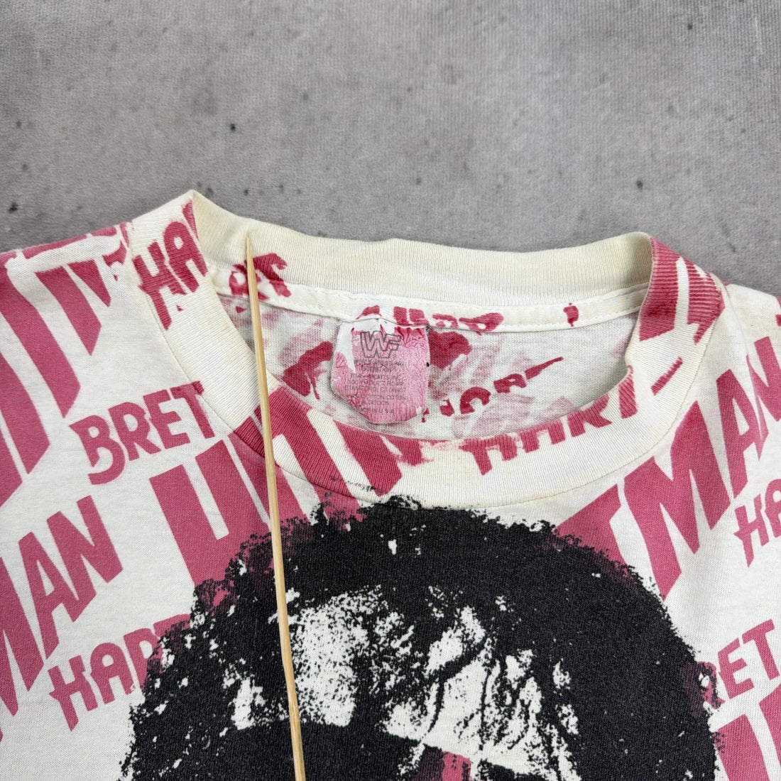 Vintage Bret Hitman Hart Wrestling T-Shirt Size XL WWE WWF