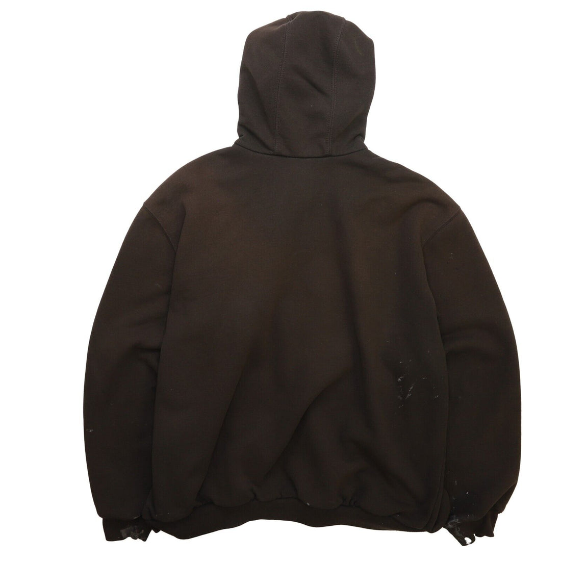 Vintage Carhartt Full Zip Sweatshirt Hoodie Size Large Brown