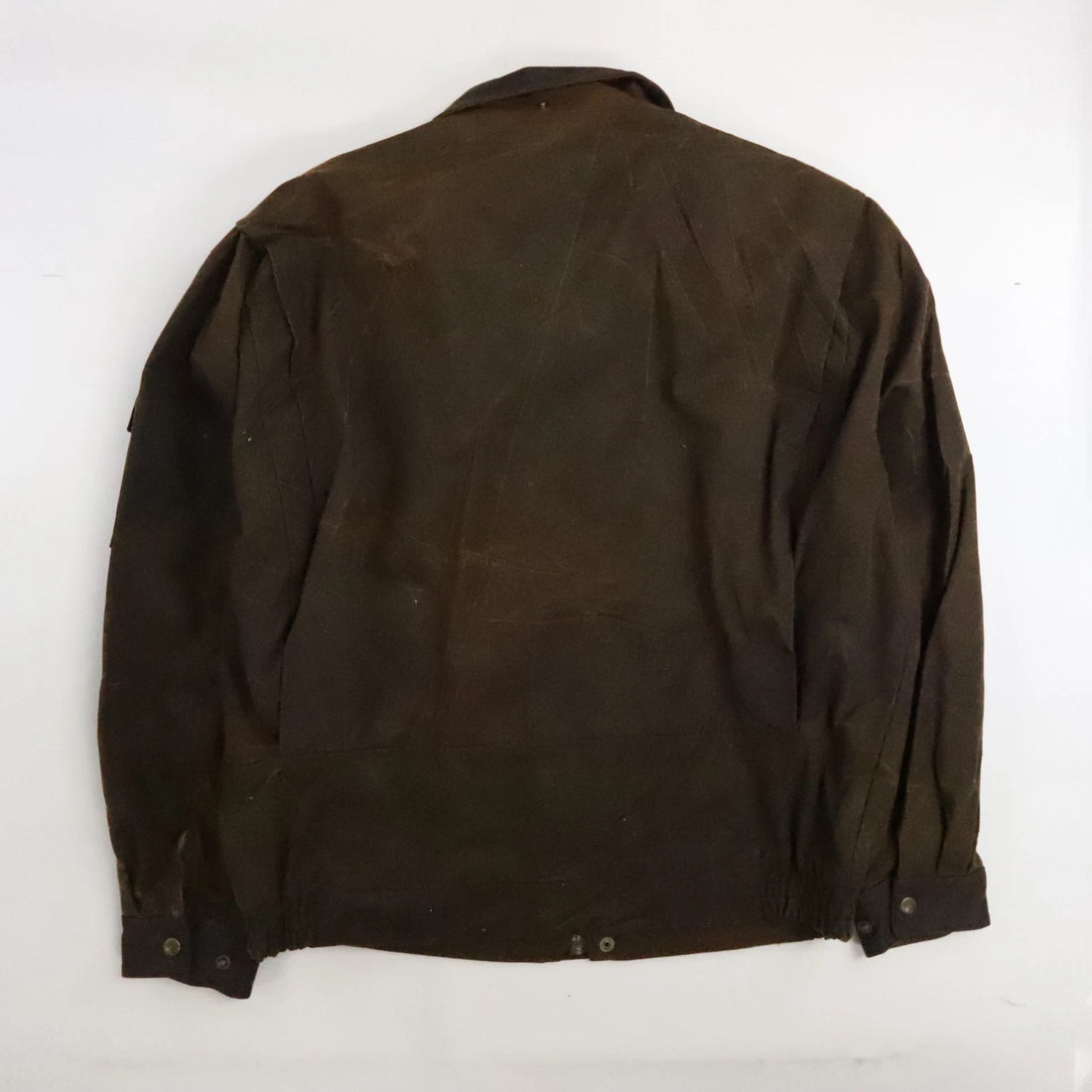 Vintage Koolah Waxed Cotton Jacket Size Large Brown