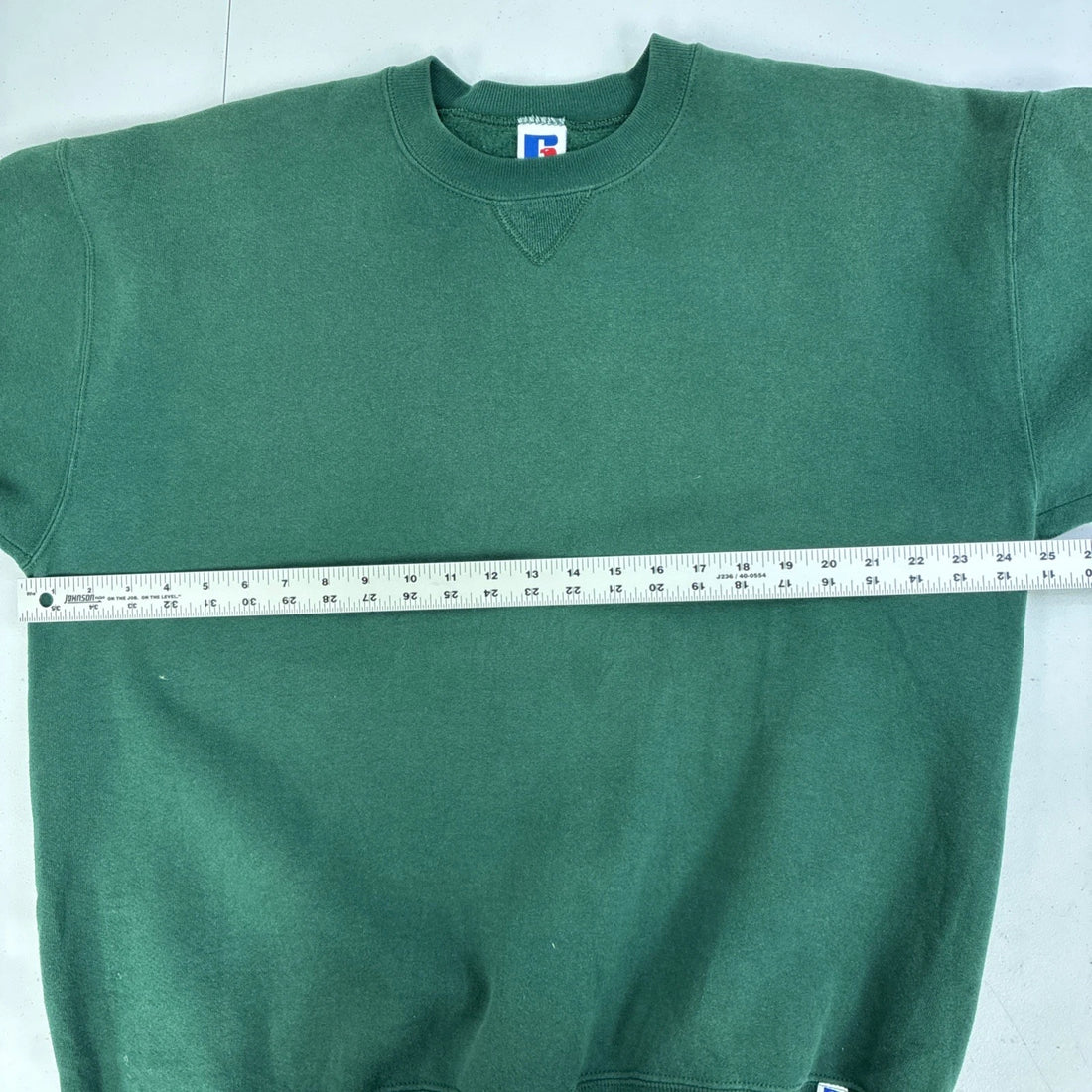 Vintage Russell Athletic Blank Crewneck Sweatshirt Size XL Green 90s