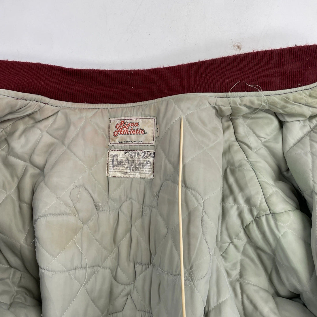 Vintage Leather Wool Varsity Letterman Jacket Size 54