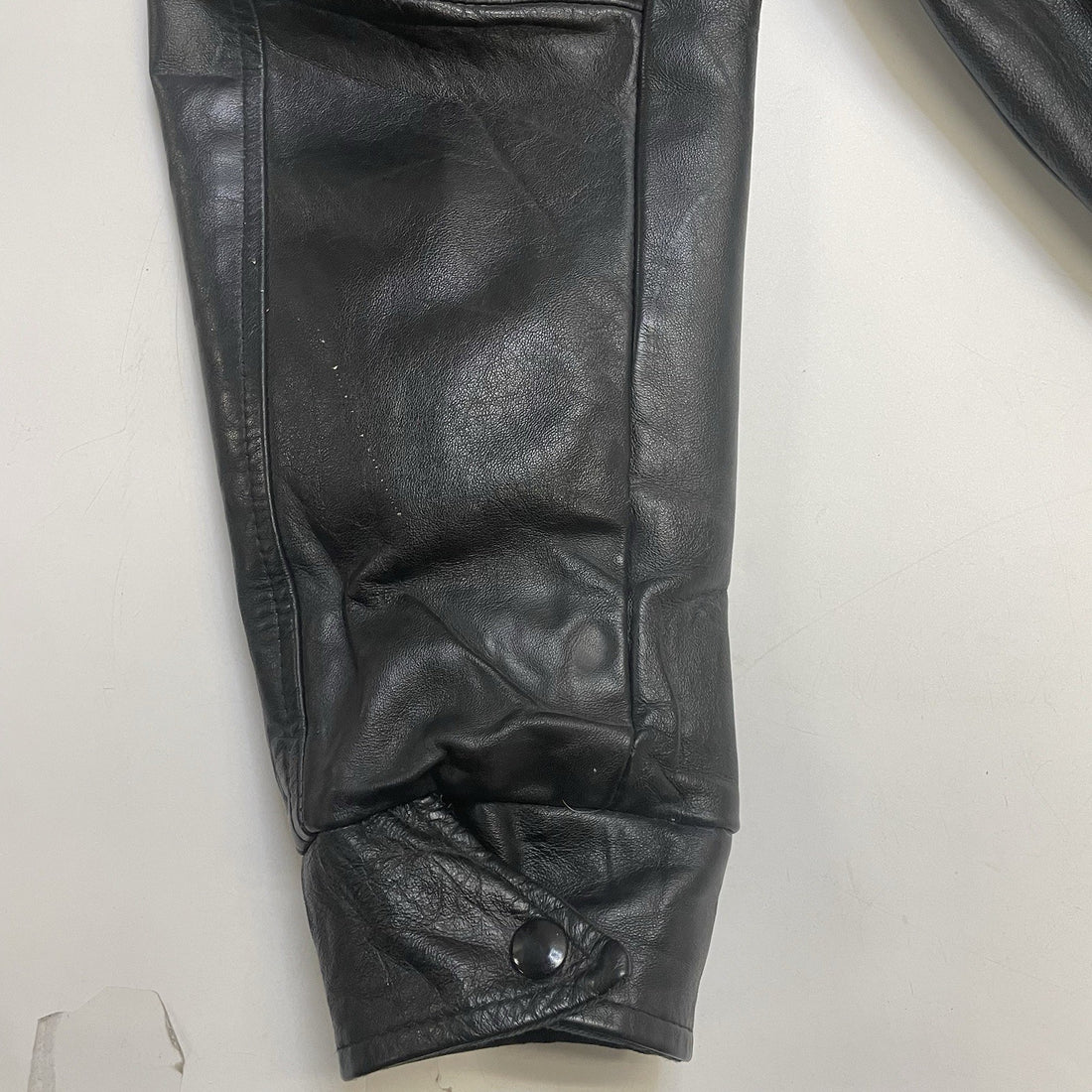 Vintage York University Leather Varsity Jacket Size 42