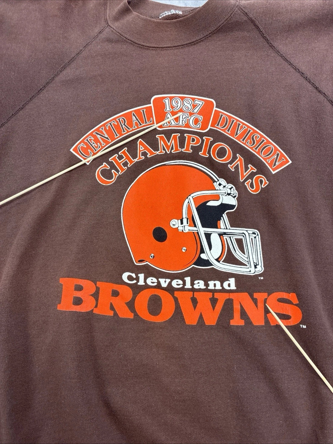 Vintage Cleveland Browns Crewneck Sweatshirt Size Large 80s NFL