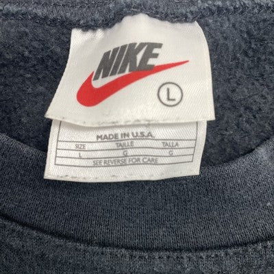 Vintage Nike Crewneck Sweatshirt Size Large Black Embroidered Swoosh