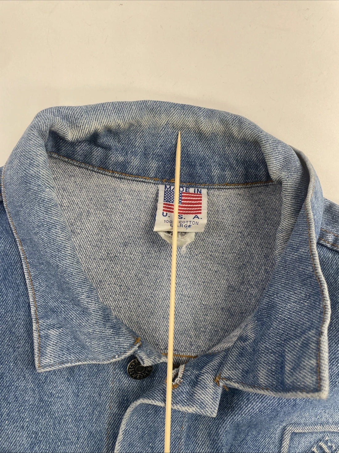 Vintage Home Depot Denim Trucker Jacket Size Large