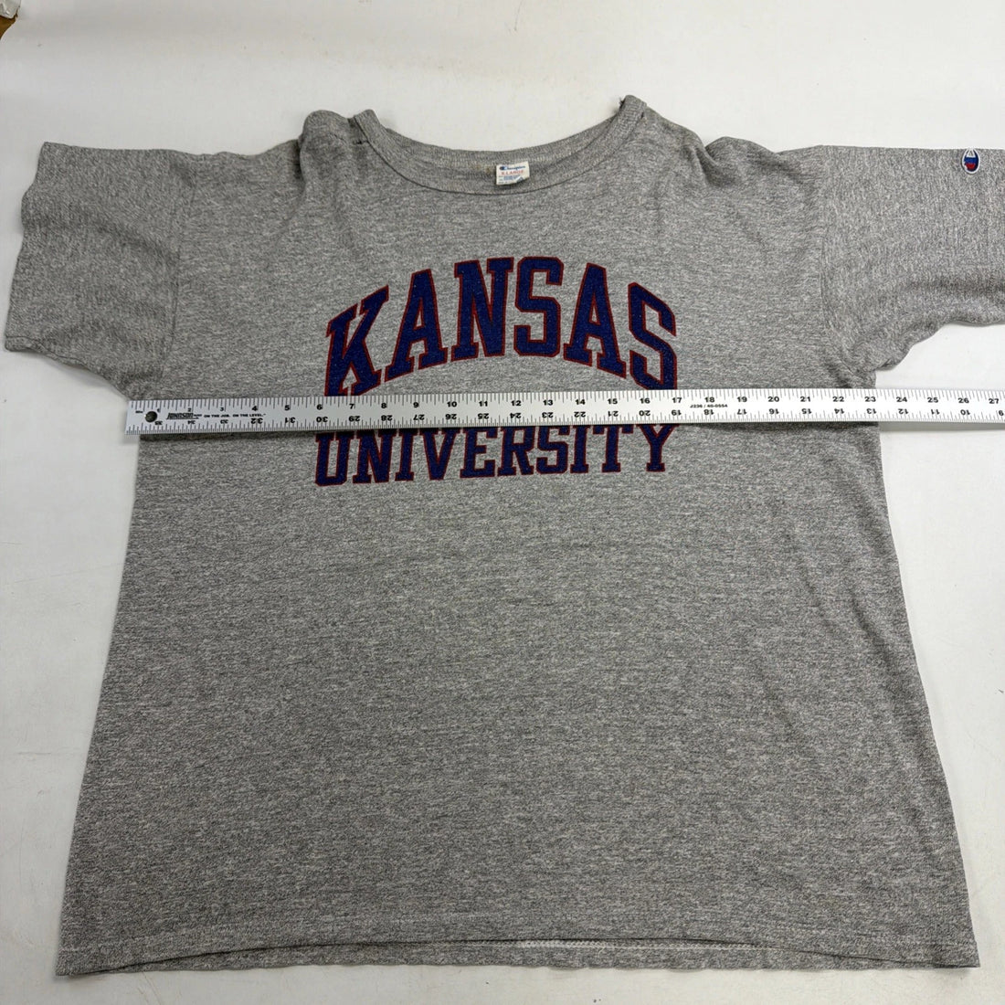 Vintage Kansas Jayhawks Champion T-Shirt Size XL 80s NCAA