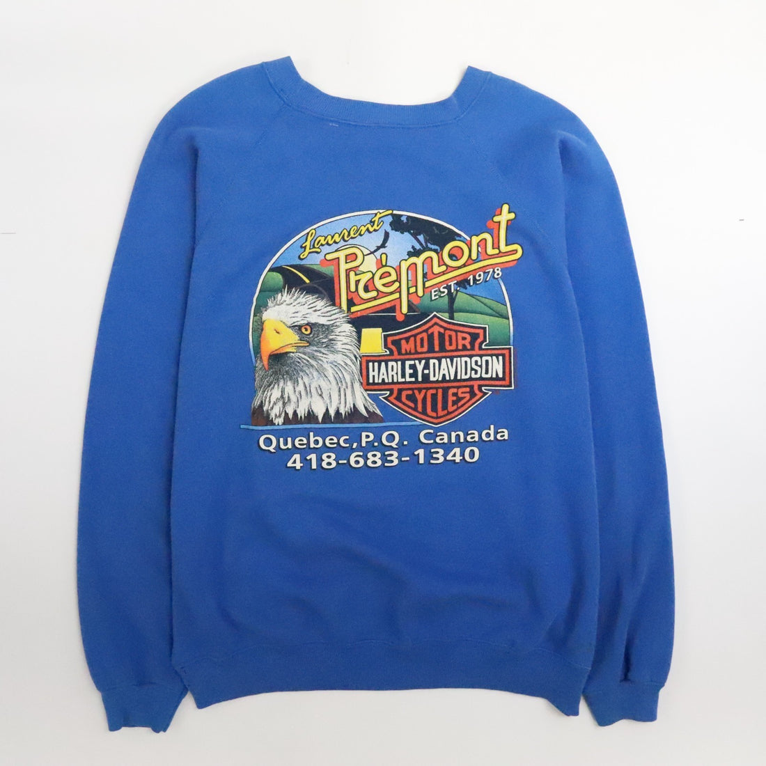 Vintage Harley Davidson Motorcycles Eagle Wind Beneath My Wings Sweatshirt 2XL