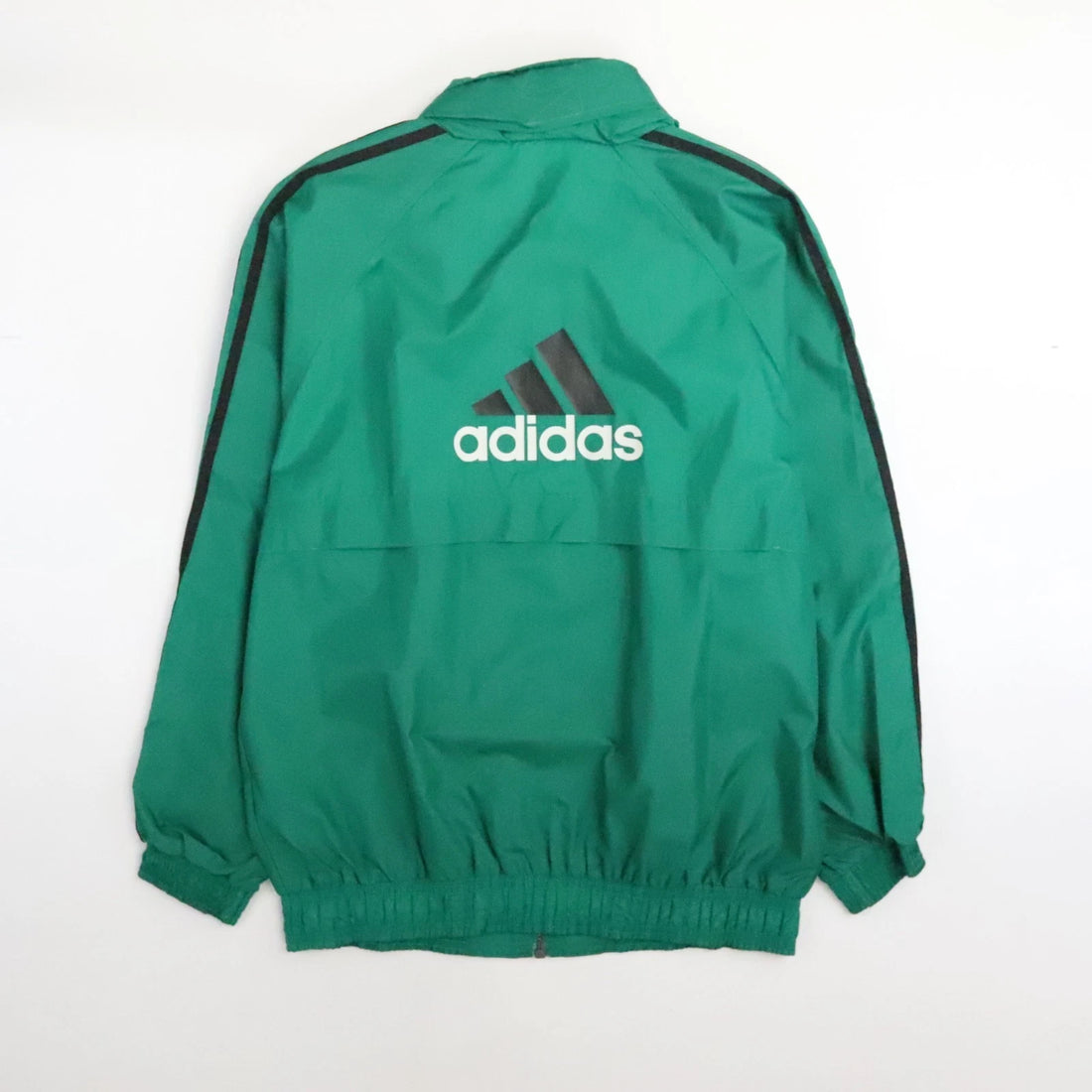 Vintage Adidas Windbreaker Light Jacket Size Large Green