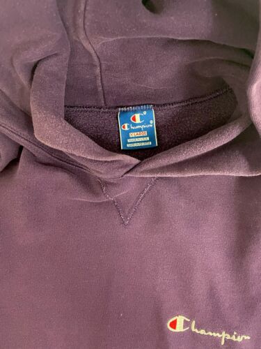 Vintage Champion Sweatshirt Hoodie Size XL Purple 80s