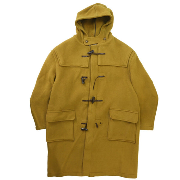 Vintage Toggle Duffle Coat for Men Wool Blend Warm Mid