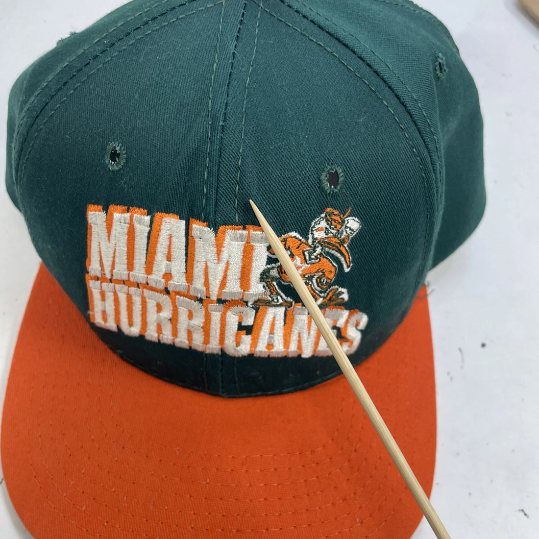 Vintage Miami Hurricanes The Game Snapback Hat Cap OSFA 90s NCAA