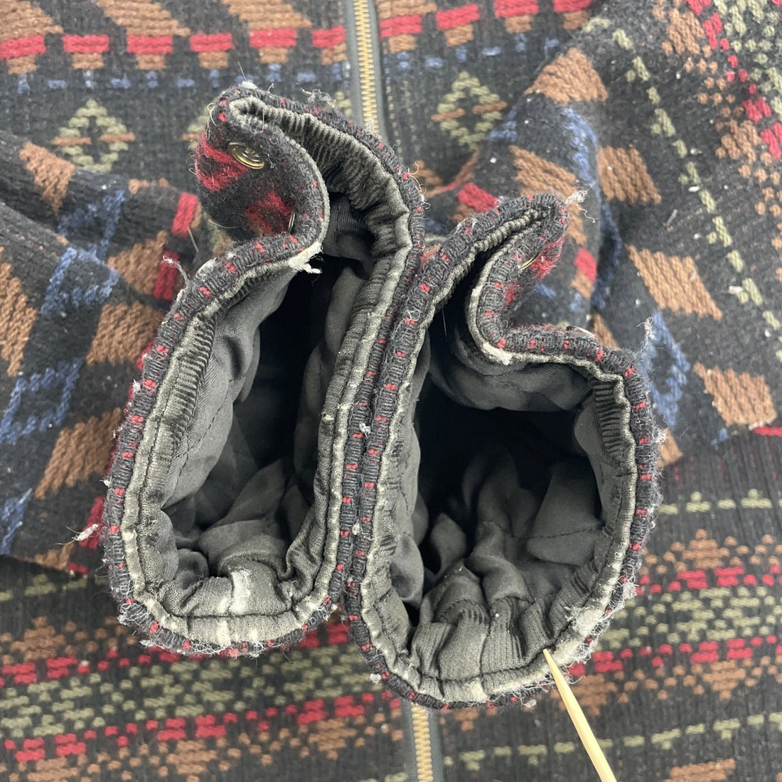 Vintage Woolrich Wool Bomber Jacket Size Medium Western Aztec