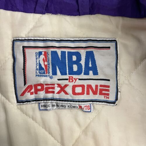 Vintage Phoenix Suns Apex One Puffer Jacket Size XL 90s NBA