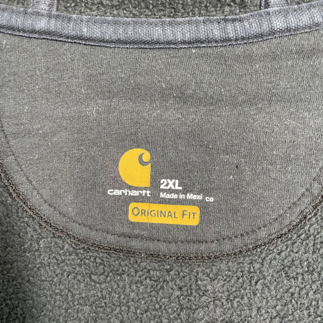 Carhartt Full Zip Sweatshirt Hoodie Size 2XL Black