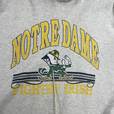 Vintage Notre Dame Fighting Irish Sweatshirt Hoodie Size XL 90s NCAA