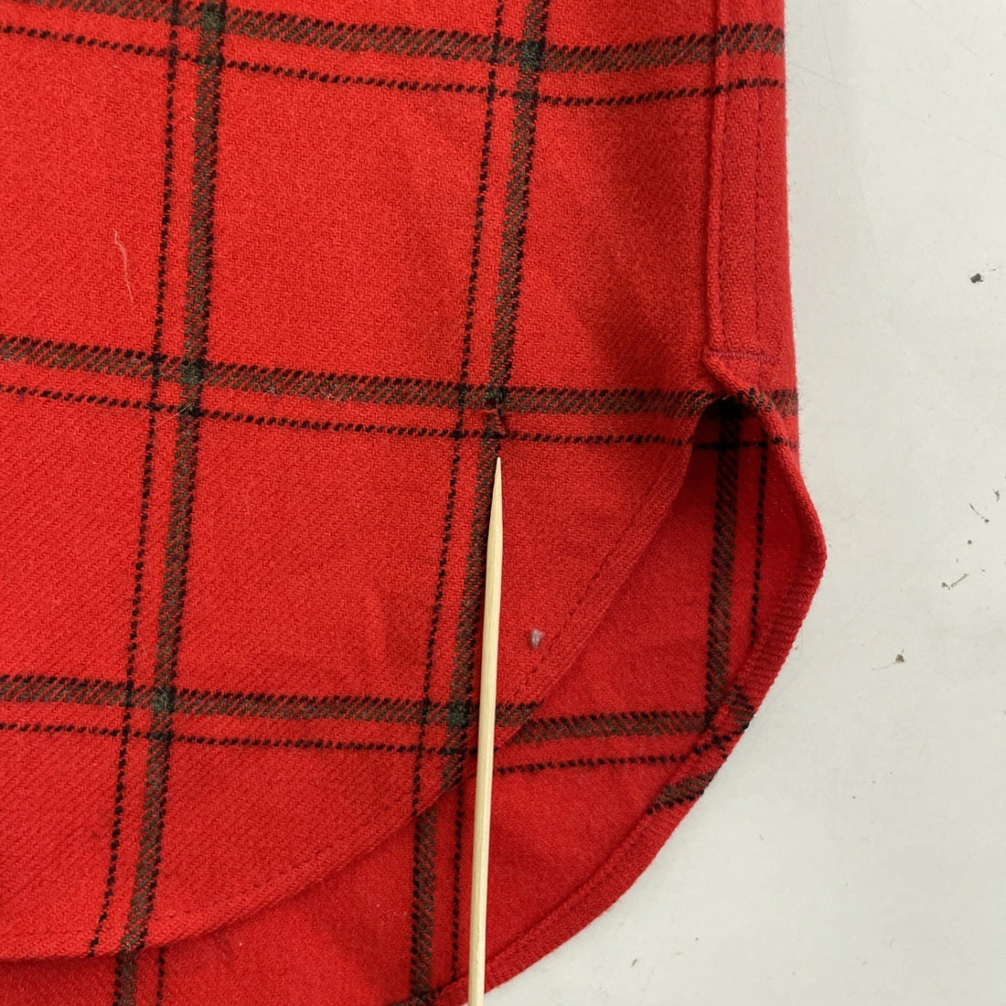 Vintage Pendleton Wool Fireside Button Up Shirt Size Large Red Plaid