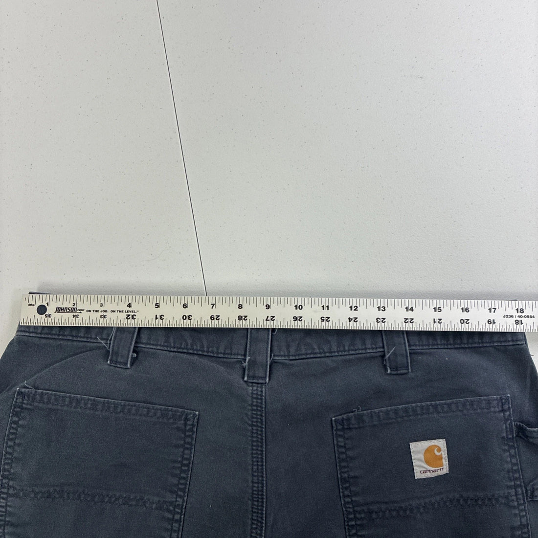 Carhartt Cargo Work Shorts Size 38 B147 NVY Blue