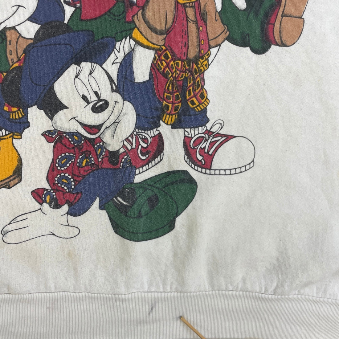 Vintage Disney Crewneck Sweatshirt Large Mickey Mouse Goofy Donald Duck 90s