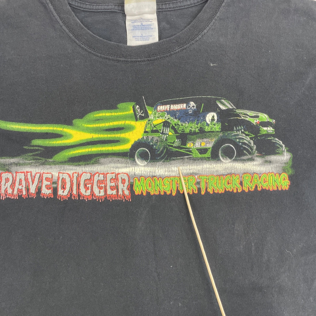 Vintage Grave Digger Monster Truck Racing T-Shirt Size Large