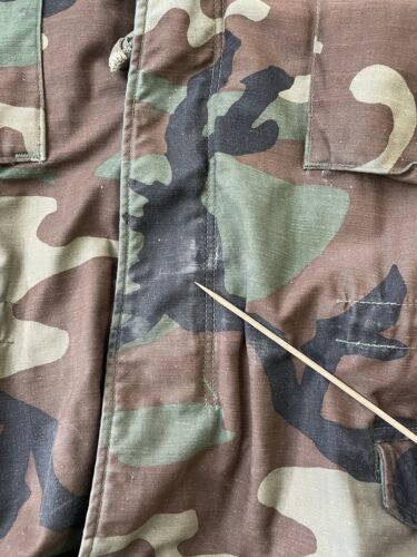 Vintage Military Army Camo Cold Weather Field Jacket Size Large Camouflage