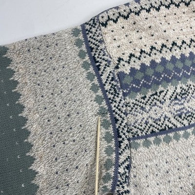 Vintage TT & CO Fair Isle Crewneck Sweater Size Small