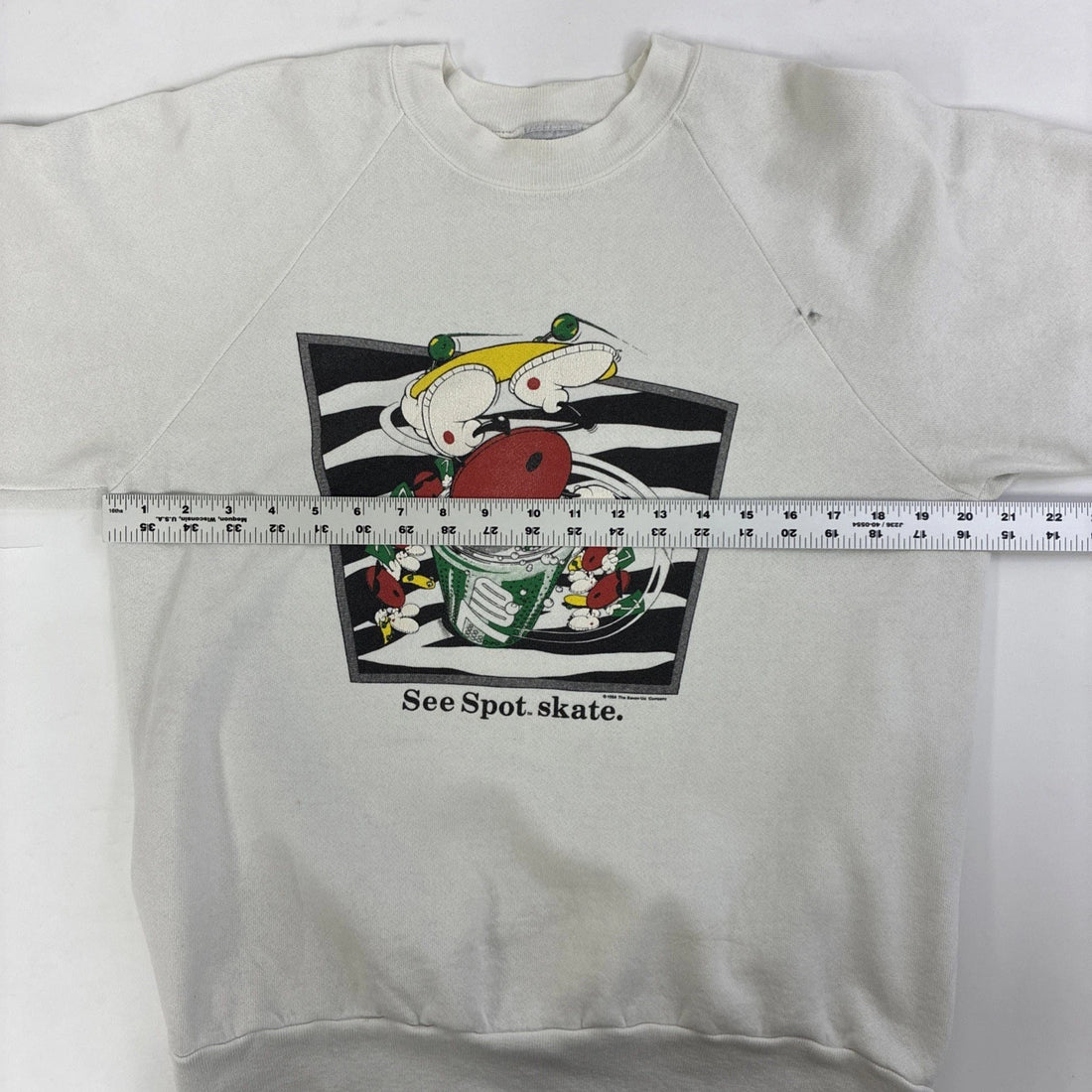 Vintage 7Up See Spot Skate Promo Crewneck Sweatshirt Size Large 80s