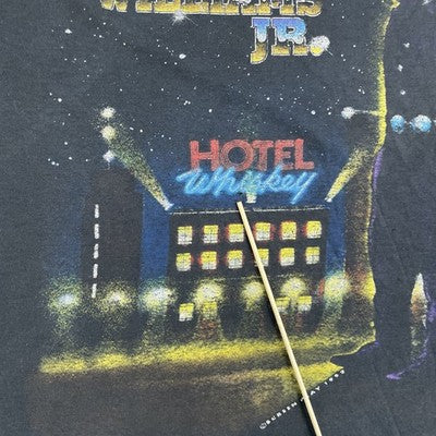 Vintage Hank Williams Jr. Hotel Whiskey T-Shirt Size 2XL 1992 90s