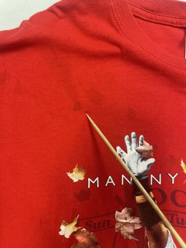Manny Ramirez The Fall Guy October Baseball T-Shirt Size 2XL Red 2007 MLB
