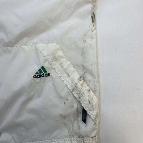 Vintage Adidas Windbreaker Light Jacket Size 2XL White