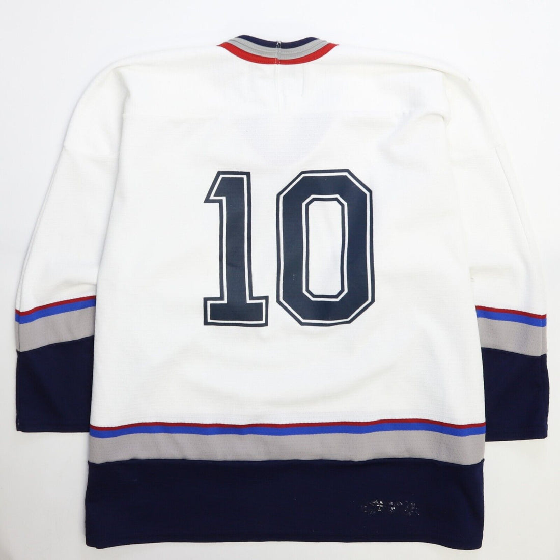 Vintage Polar Bear Blizzard Bauer Hockey Jersey Size Large White
