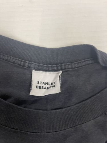 Vintage The X-Files Stanley Desantis T-Shirt Size XL Black TV Promo 90s