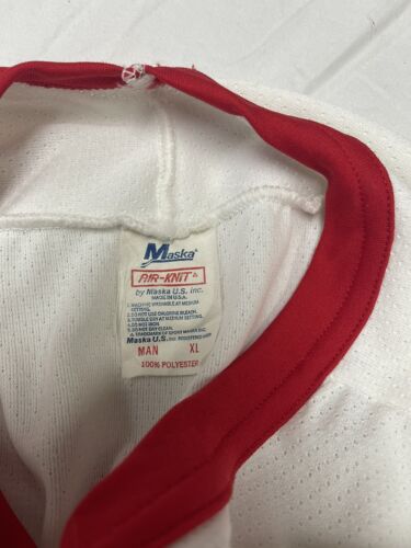 Vintage Detroit Red Wings Maska Hockey Jersey Size XL White 90s NHL