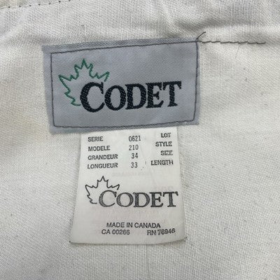 Vintage Codet Wool Trouser Pants Size 34 Plaid