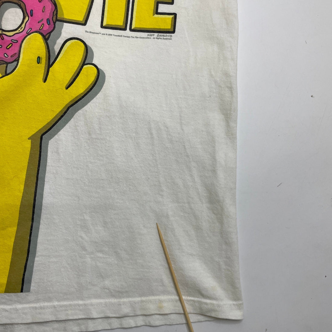 The Simpsons Movie T-Shirt Size XL Movie Promo 2008