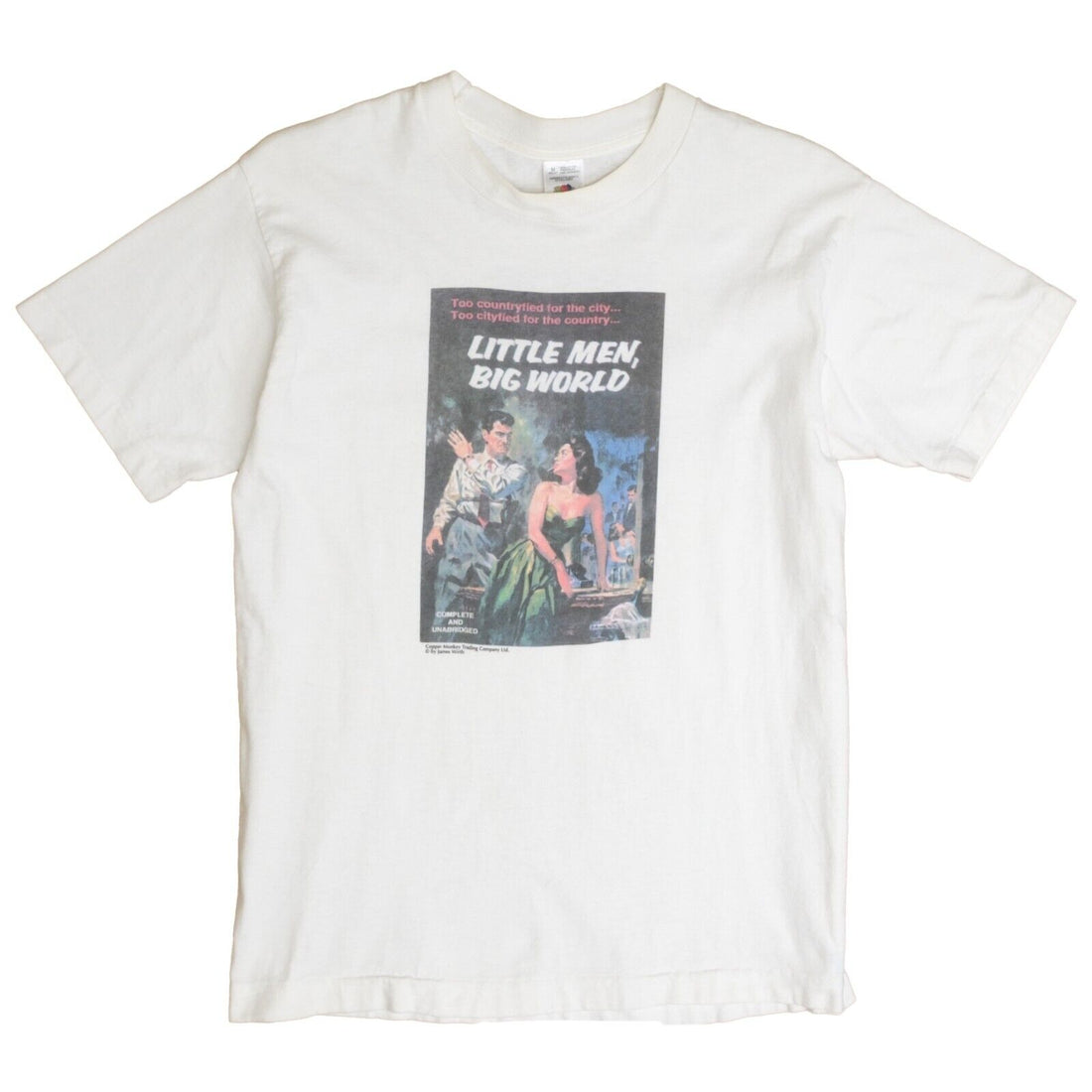 Vintage Little Men Big World WR Burnett T-Shirt Size Medium Book Promo