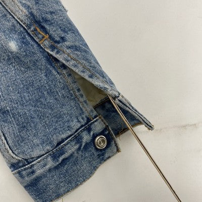 Vintage Levi's Denim Trucker Jacket Size Large Sherpa