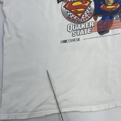 Vintage Steve Kinser Superman Racing T-Shirt Size 3XL 1999 90s NASCAR