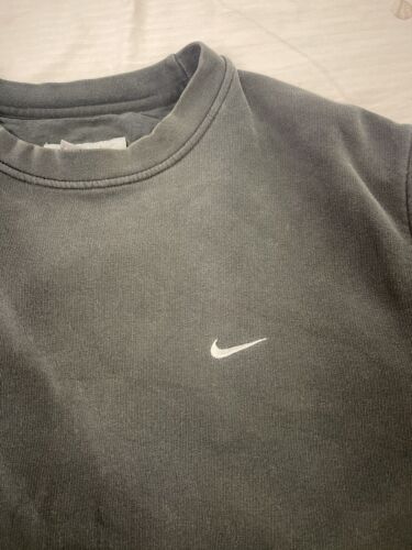 Vintage Y2K Nike Grey Tag Mini Swoosh T-shirt Medium Embroidered Small  Check 90s 