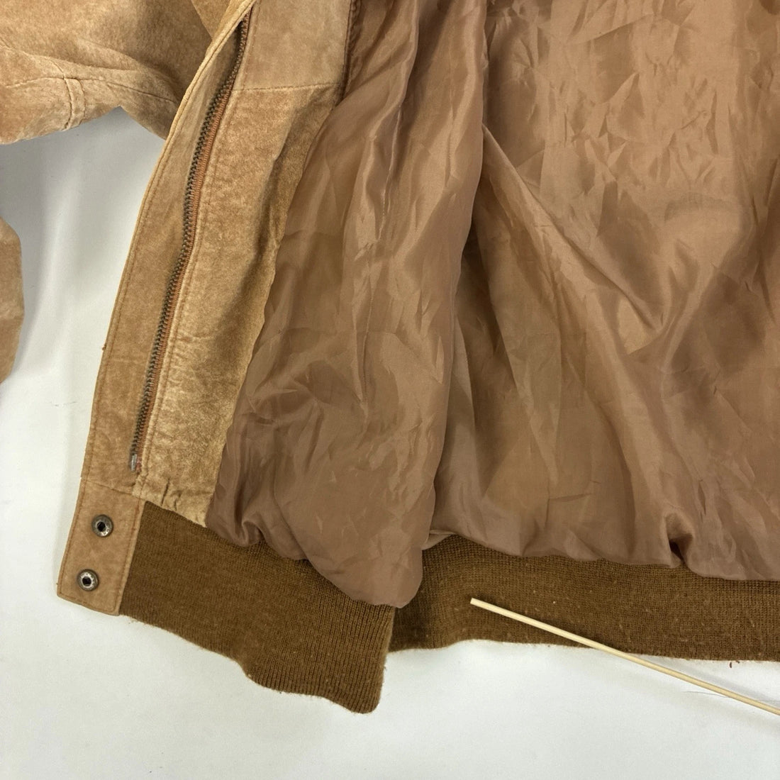 Vintage Leather Suede Bomber Jacket Size Large
