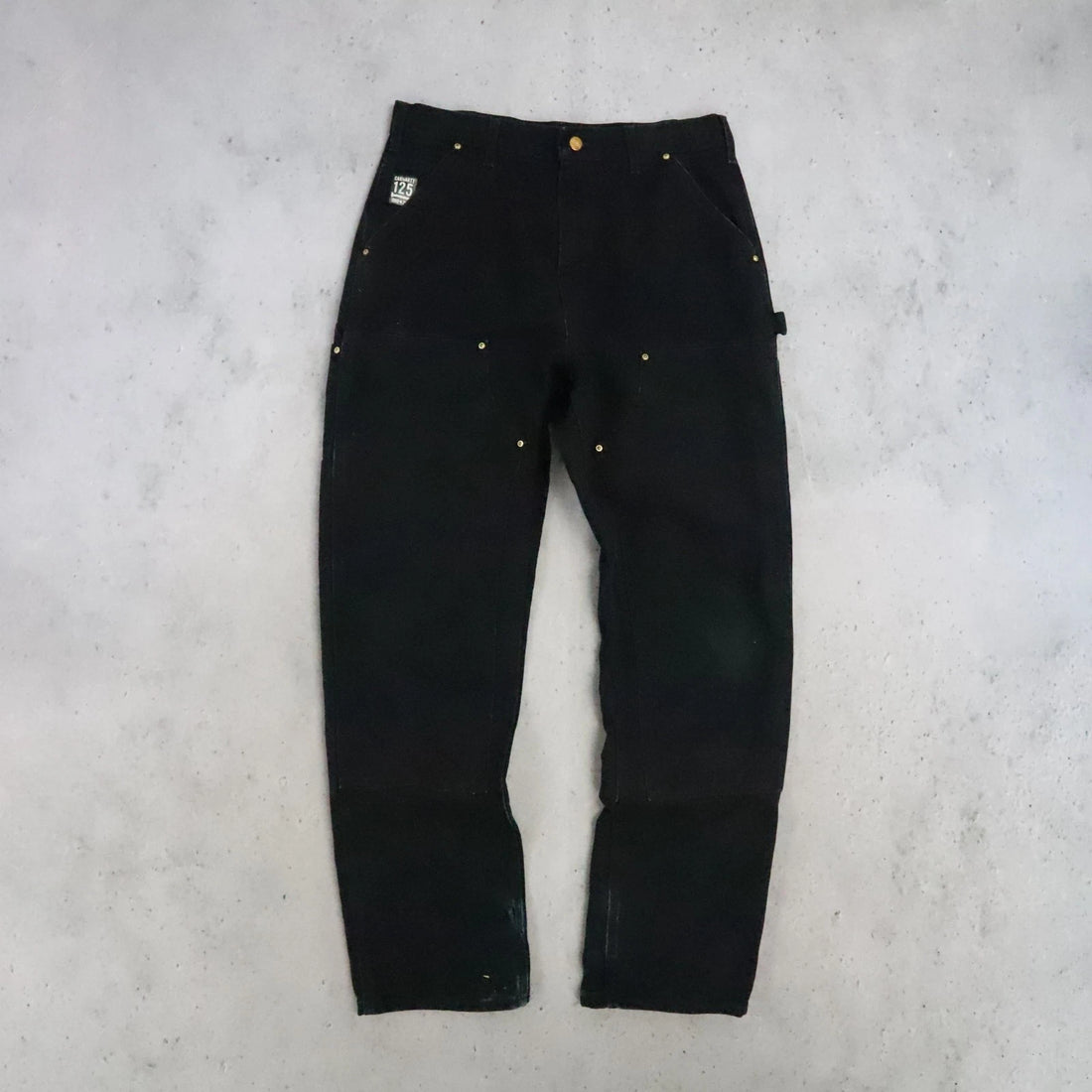Carhartt Canvas Carpenter Double Knee Work Pants Size 33 X 32
