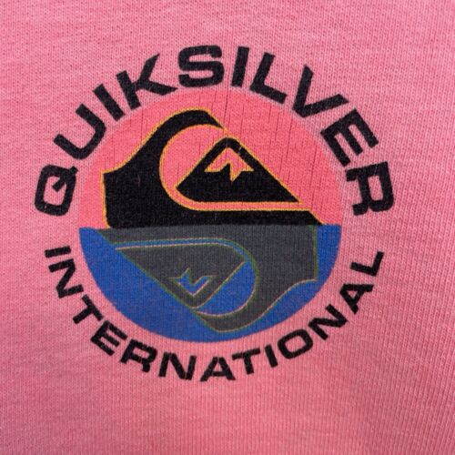 Vintage Quiksilver International Crewneck Sweatshirt Size Small Pink