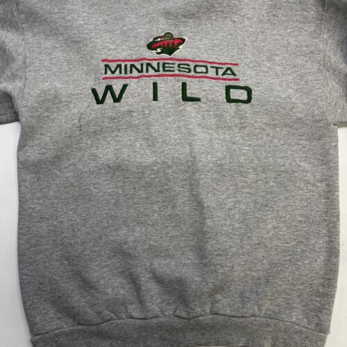 Vintage Minnesota Wild Sweatshirt Crewneck Size Medium NHL